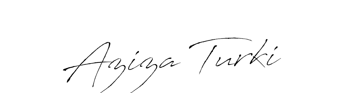 Use a signature maker to create a handwritten signature online. With this signature software, you can design (Antro_Vectra) your own signature for name Aziza Turki. Aziza Turki signature style 6 images and pictures png