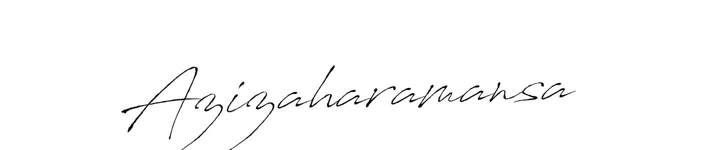 It looks lik you need a new signature style for name Azizaharamansa. Design unique handwritten (Antro_Vectra) signature with our free signature maker in just a few clicks. Azizaharamansa signature style 6 images and pictures png