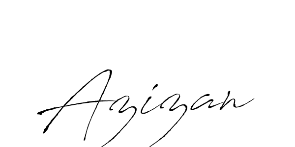 How to make Azizan name signature. Use Antro_Vectra style for creating short signs online. This is the latest handwritten sign. Azizan signature style 6 images and pictures png