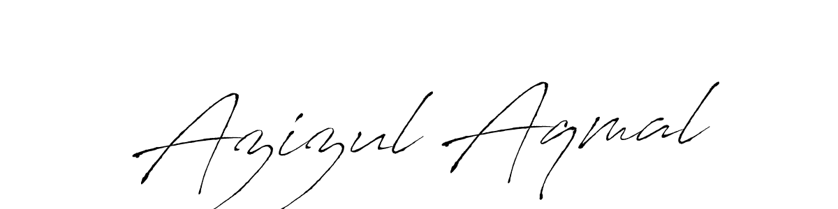 Create a beautiful signature design for name Azizul Aqmal. With this signature (Antro_Vectra) fonts, you can make a handwritten signature for free. Azizul Aqmal signature style 6 images and pictures png
