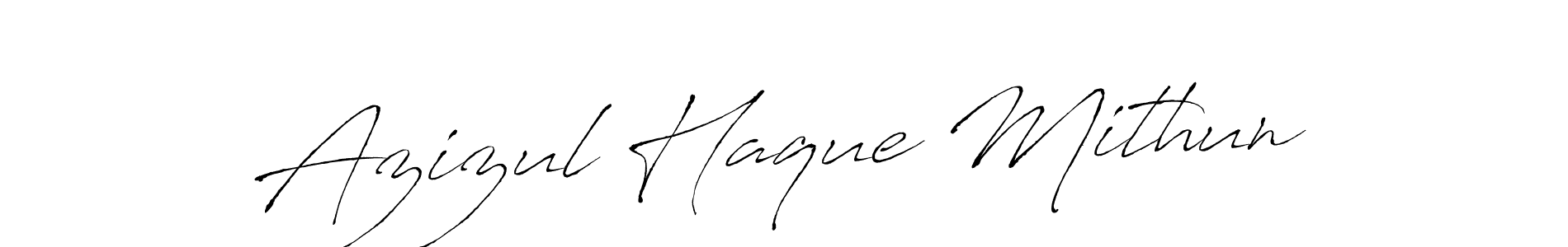 Make a beautiful signature design for name Azizul Haque Mithun. With this signature (Antro_Vectra) style, you can create a handwritten signature for free. Azizul Haque Mithun signature style 6 images and pictures png