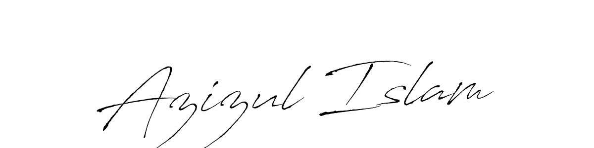 Make a beautiful signature design for name Azizul Islam. With this signature (Antro_Vectra) style, you can create a handwritten signature for free. Azizul Islam signature style 6 images and pictures png