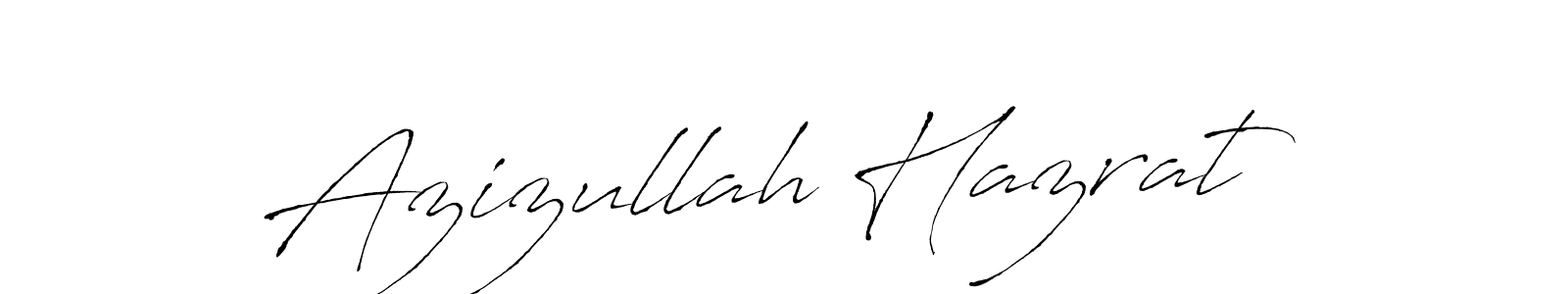 Design your own signature with our free online signature maker. With this signature software, you can create a handwritten (Antro_Vectra) signature for name Azizullah Hazrat. Azizullah Hazrat signature style 6 images and pictures png