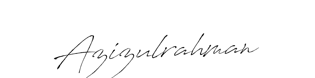 Use a signature maker to create a handwritten signature online. With this signature software, you can design (Antro_Vectra) your own signature for name Azizulrahman. Azizulrahman signature style 6 images and pictures png