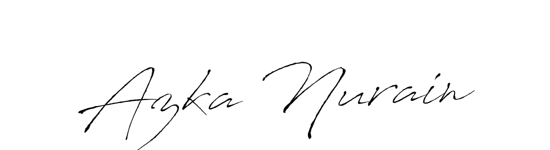 How to make Azka Nurain signature? Antro_Vectra is a professional autograph style. Create handwritten signature for Azka Nurain name. Azka Nurain signature style 6 images and pictures png