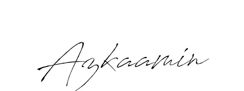 How to make Azkaamin name signature. Use Antro_Vectra style for creating short signs online. This is the latest handwritten sign. Azkaamin signature style 6 images and pictures png