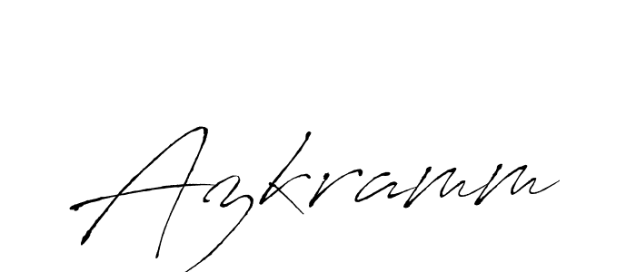 How to make Azkramm name signature. Use Antro_Vectra style for creating short signs online. This is the latest handwritten sign. Azkramm signature style 6 images and pictures png