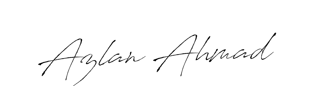 Azlan Ahmad stylish signature style. Best Handwritten Sign (Antro_Vectra) for my name. Handwritten Signature Collection Ideas for my name Azlan Ahmad. Azlan Ahmad signature style 6 images and pictures png