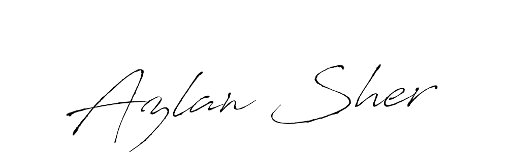 Design your own signature with our free online signature maker. With this signature software, you can create a handwritten (Antro_Vectra) signature for name Azlan Sher. Azlan Sher signature style 6 images and pictures png