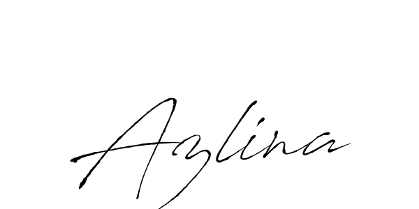 Use a signature maker to create a handwritten signature online. With this signature software, you can design (Antro_Vectra) your own signature for name Azlina. Azlina signature style 6 images and pictures png