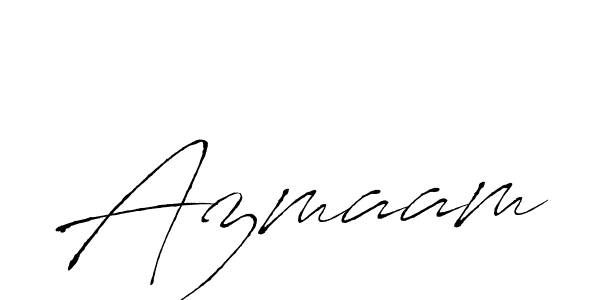 Design your own signature with our free online signature maker. With this signature software, you can create a handwritten (Antro_Vectra) signature for name Azmaam. Azmaam signature style 6 images and pictures png