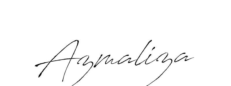 Create a beautiful signature design for name Azmaliza. With this signature (Antro_Vectra) fonts, you can make a handwritten signature for free. Azmaliza signature style 6 images and pictures png
