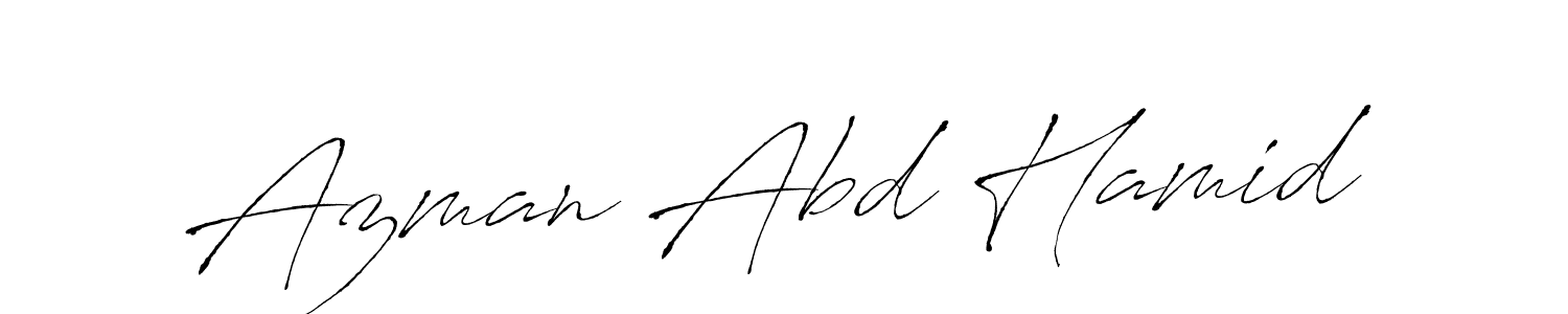 Make a beautiful signature design for name Azman Abd Hamid. With this signature (Antro_Vectra) style, you can create a handwritten signature for free. Azman Abd Hamid signature style 6 images and pictures png