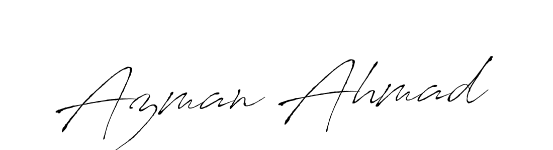 The best way (Antro_Vectra) to make a short signature is to pick only two or three words in your name. The name Azman Ahmad include a total of six letters. For converting this name. Azman Ahmad signature style 6 images and pictures png