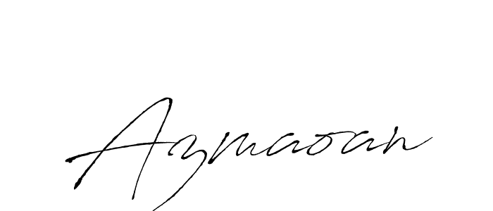 Make a beautiful signature design for name Azmaoan. With this signature (Antro_Vectra) style, you can create a handwritten signature for free. Azmaoan signature style 6 images and pictures png