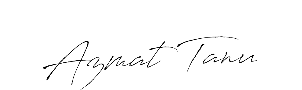 Similarly Antro_Vectra is the best handwritten signature design. Signature creator online .You can use it as an online autograph creator for name Azmat Tanu. Azmat Tanu signature style 6 images and pictures png