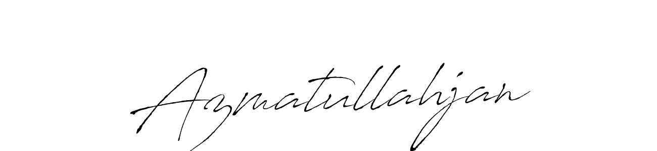 You can use this online signature creator to create a handwritten signature for the name Azmatullahjan. This is the best online autograph maker. Azmatullahjan signature style 6 images and pictures png