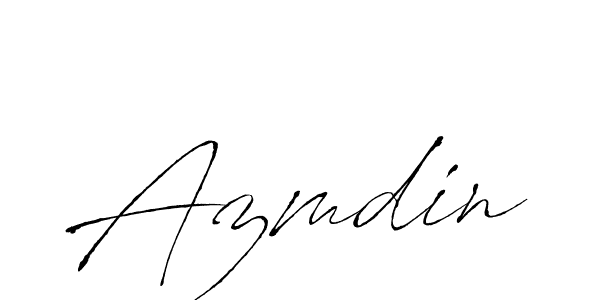 Design your own signature with our free online signature maker. With this signature software, you can create a handwritten (Antro_Vectra) signature for name Azmdin. Azmdin signature style 6 images and pictures png