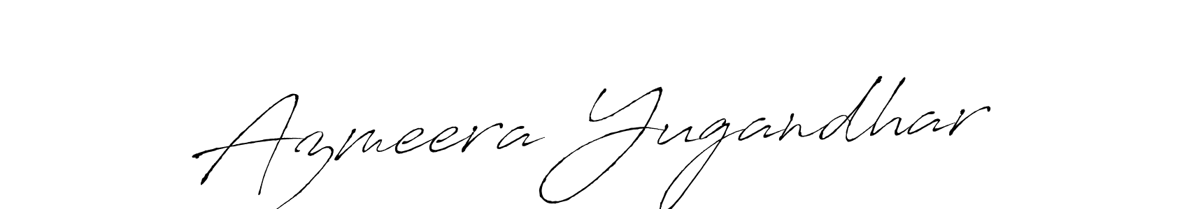 Also we have Azmeera Yugandhar name is the best signature style. Create professional handwritten signature collection using Antro_Vectra autograph style. Azmeera Yugandhar signature style 6 images and pictures png