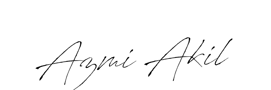 Azmi Akil stylish signature style. Best Handwritten Sign (Antro_Vectra) for my name. Handwritten Signature Collection Ideas for my name Azmi Akil. Azmi Akil signature style 6 images and pictures png