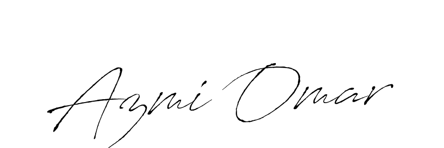 Make a beautiful signature design for name Azmi Omar. With this signature (Antro_Vectra) style, you can create a handwritten signature for free. Azmi Omar signature style 6 images and pictures png