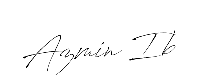Create a beautiful signature design for name Azmin Ib. With this signature (Antro_Vectra) fonts, you can make a handwritten signature for free. Azmin Ib signature style 6 images and pictures png