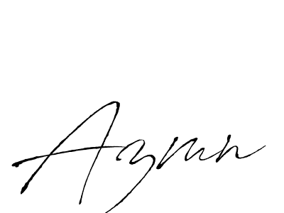 Azmn stylish signature style. Best Handwritten Sign (Antro_Vectra) for my name. Handwritten Signature Collection Ideas for my name Azmn. Azmn signature style 6 images and pictures png
