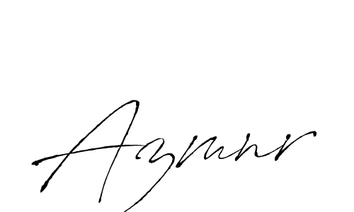 Create a beautiful signature design for name Azmnr. With this signature (Antro_Vectra) fonts, you can make a handwritten signature for free. Azmnr signature style 6 images and pictures png