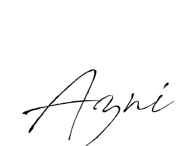 How to make Azni name signature. Use Antro_Vectra style for creating short signs online. This is the latest handwritten sign. Azni signature style 6 images and pictures png