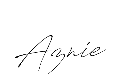 Make a beautiful signature design for name Aznie. Use this online signature maker to create a handwritten signature for free. Aznie signature style 6 images and pictures png