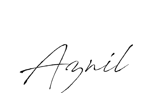 The best way (Antro_Vectra) to make a short signature is to pick only two or three words in your name. The name Aznil include a total of six letters. For converting this name. Aznil signature style 6 images and pictures png