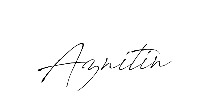 Also we have Aznitin name is the best signature style. Create professional handwritten signature collection using Antro_Vectra autograph style. Aznitin signature style 6 images and pictures png