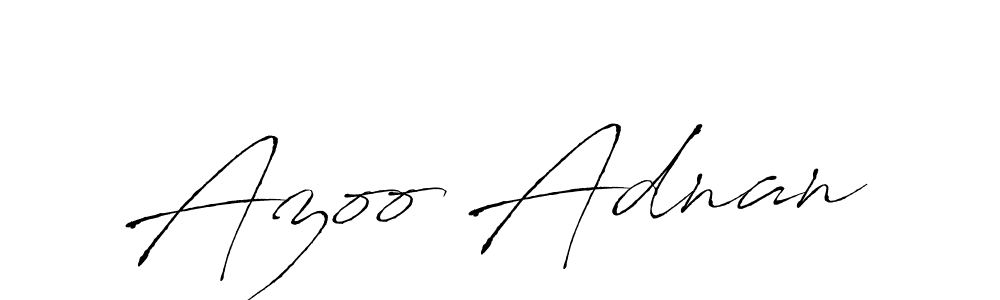 Make a beautiful signature design for name Azoo Adnan. With this signature (Antro_Vectra) style, you can create a handwritten signature for free. Azoo Adnan signature style 6 images and pictures png