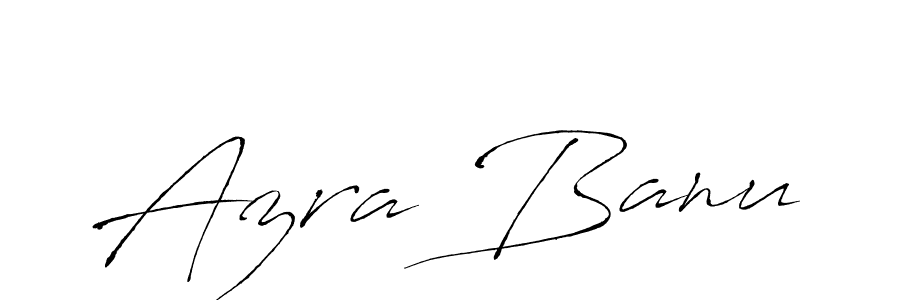 Make a beautiful signature design for name Azra Banu. With this signature (Antro_Vectra) style, you can create a handwritten signature for free. Azra Banu signature style 6 images and pictures png