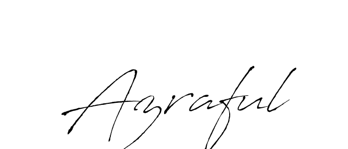 Make a beautiful signature design for name Azraful. With this signature (Antro_Vectra) style, you can create a handwritten signature for free. Azraful signature style 6 images and pictures png