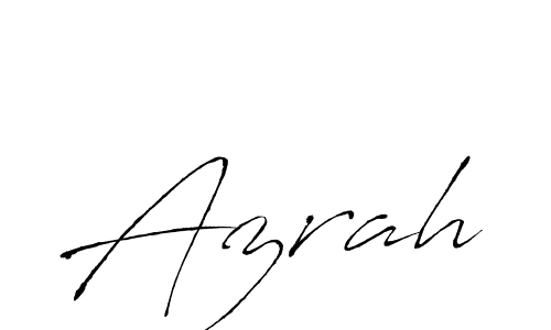 Azrah stylish signature style. Best Handwritten Sign (Antro_Vectra) for my name. Handwritten Signature Collection Ideas for my name Azrah. Azrah signature style 6 images and pictures png