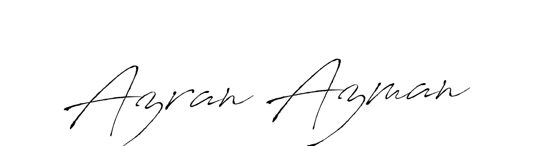 Azran Azman stylish signature style. Best Handwritten Sign (Antro_Vectra) for my name. Handwritten Signature Collection Ideas for my name Azran Azman. Azran Azman signature style 6 images and pictures png