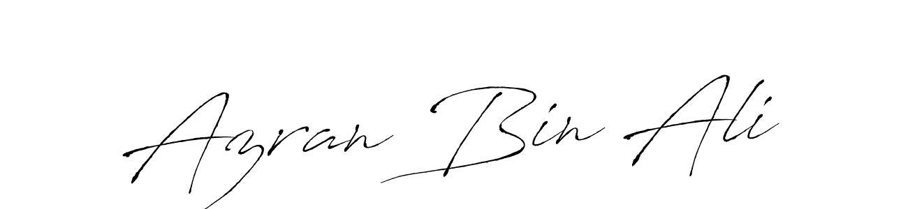 Create a beautiful signature design for name Azran Bin Ali. With this signature (Antro_Vectra) fonts, you can make a handwritten signature for free. Azran Bin Ali signature style 6 images and pictures png