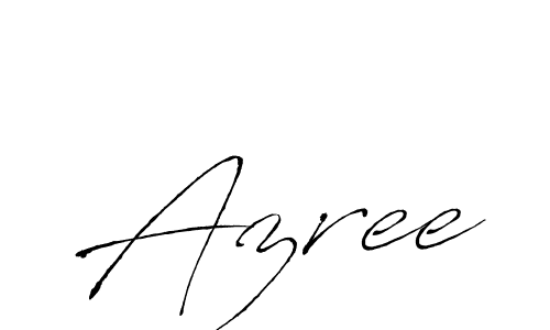 Design your own signature with our free online signature maker. With this signature software, you can create a handwritten (Antro_Vectra) signature for name Azree. Azree signature style 6 images and pictures png