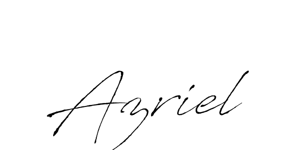 Also we have Azriel name is the best signature style. Create professional handwritten signature collection using Antro_Vectra autograph style. Azriel signature style 6 images and pictures png