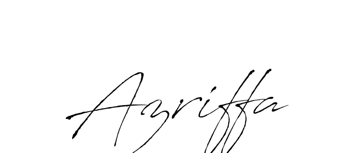 Azriffa stylish signature style. Best Handwritten Sign (Antro_Vectra) for my name. Handwritten Signature Collection Ideas for my name Azriffa. Azriffa signature style 6 images and pictures png