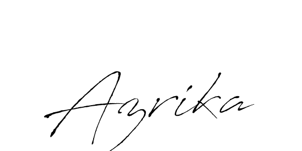 Azrika stylish signature style. Best Handwritten Sign (Antro_Vectra) for my name. Handwritten Signature Collection Ideas for my name Azrika. Azrika signature style 6 images and pictures png