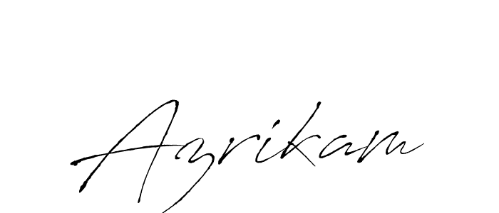 How to make Azrikam signature? Antro_Vectra is a professional autograph style. Create handwritten signature for Azrikam name. Azrikam signature style 6 images and pictures png