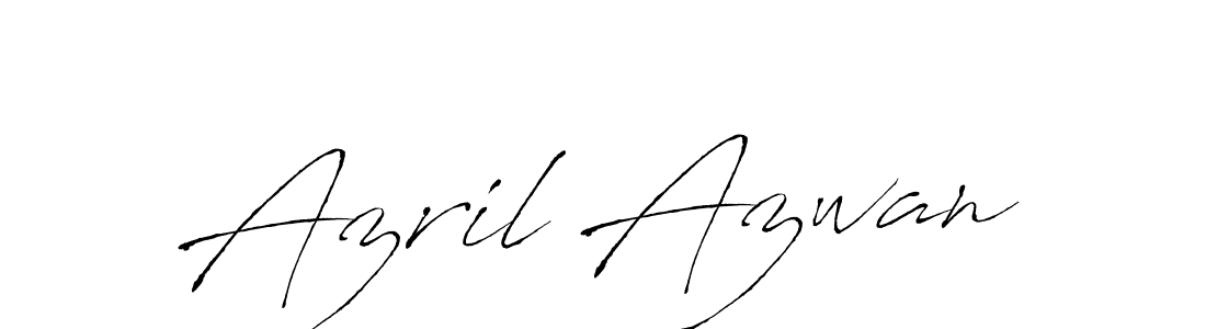 Design your own signature with our free online signature maker. With this signature software, you can create a handwritten (Antro_Vectra) signature for name Azril Azwan. Azril Azwan signature style 6 images and pictures png