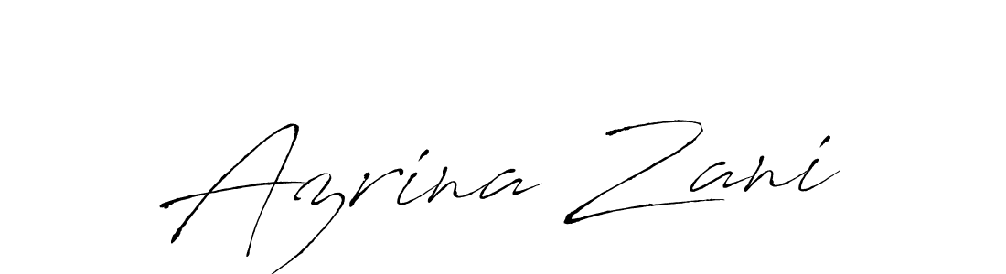 Make a beautiful signature design for name Azrina Zani. Use this online signature maker to create a handwritten signature for free. Azrina Zani signature style 6 images and pictures png