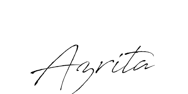 Make a beautiful signature design for name Azrita. With this signature (Antro_Vectra) style, you can create a handwritten signature for free. Azrita signature style 6 images and pictures png