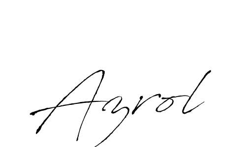 How to make Azrol signature? Antro_Vectra is a professional autograph style. Create handwritten signature for Azrol name. Azrol signature style 6 images and pictures png