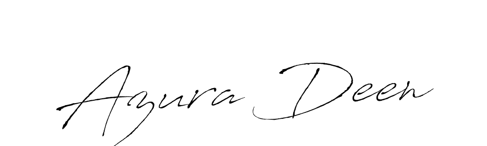 Make a beautiful signature design for name Azura Deen. With this signature (Antro_Vectra) style, you can create a handwritten signature for free. Azura Deen signature style 6 images and pictures png