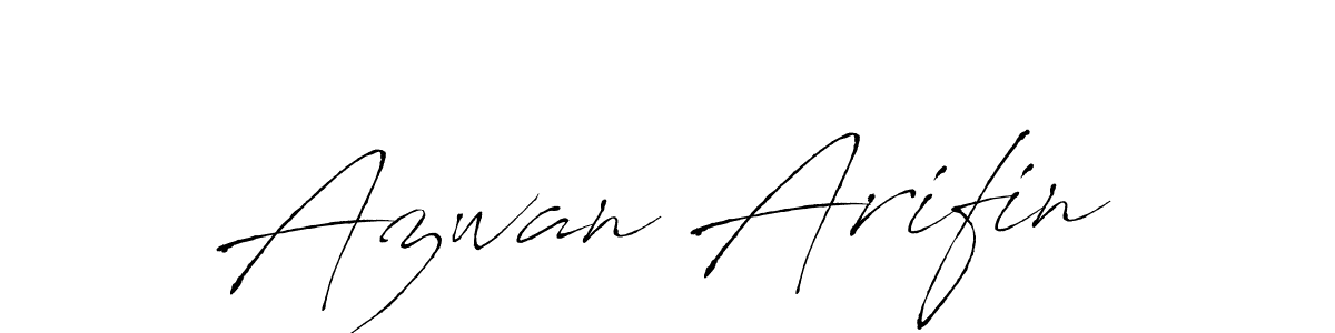 Create a beautiful signature design for name Azwan Arifin. With this signature (Antro_Vectra) fonts, you can make a handwritten signature for free. Azwan Arifin signature style 6 images and pictures png