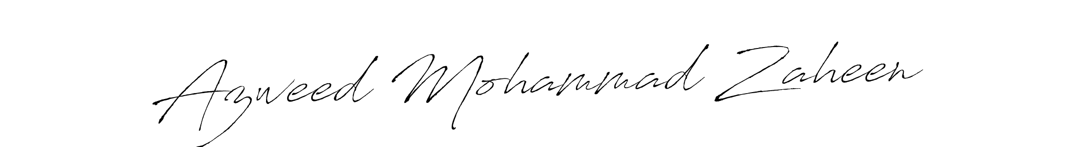 How to make Azweed Mohammad Zaheen signature? Antro_Vectra is a professional autograph style. Create handwritten signature for Azweed Mohammad Zaheen name. Azweed Mohammad Zaheen signature style 6 images and pictures png